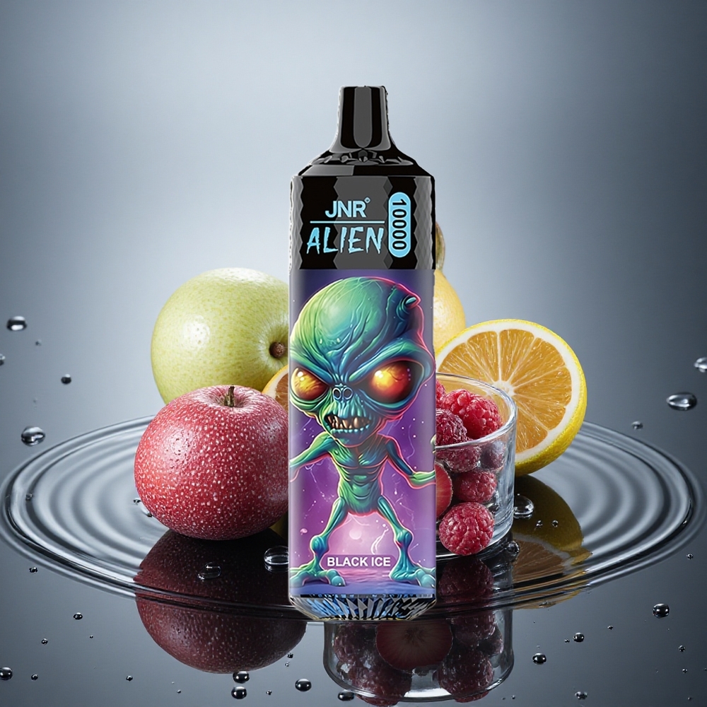 JNR Alien 10000 Črni Led z 850mAh in 20ml E-tekočine