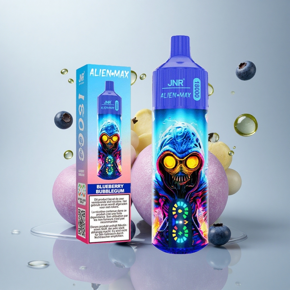 JNR Alien Max 18000 Borovnični mehurčki z dvojno mrežico in 850mAh