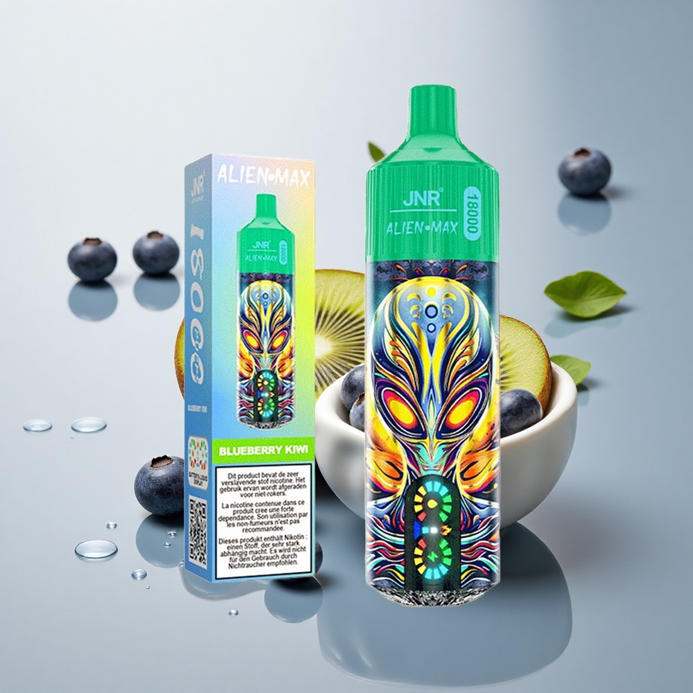 JNR Alien Max 18000 Borovnica Kivi z Dual Mesh Coil in 850mAh