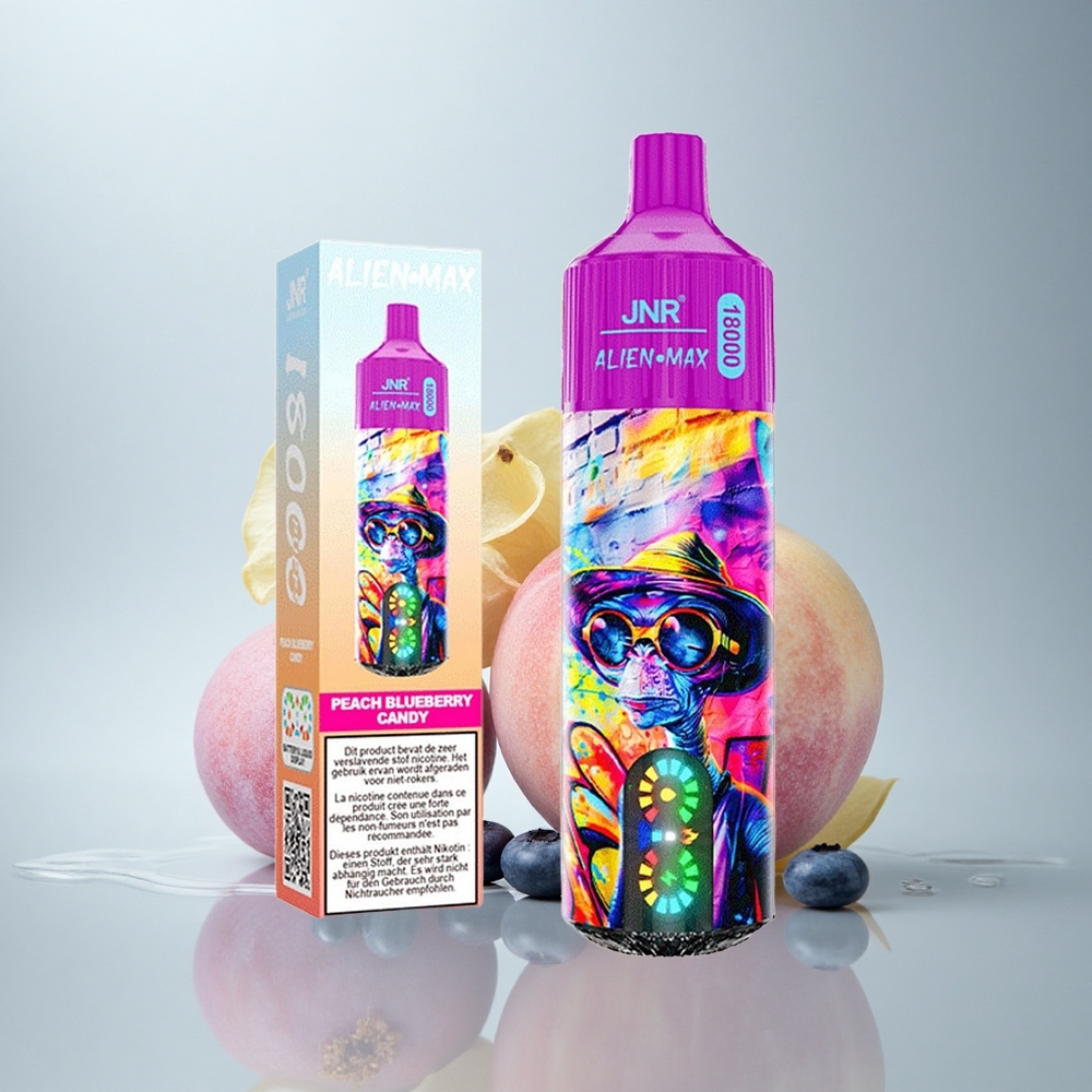 JNR Alien Max 18000 Breskeva Borovnica Sladkarija z Dual Mesh Coil in 850mAh