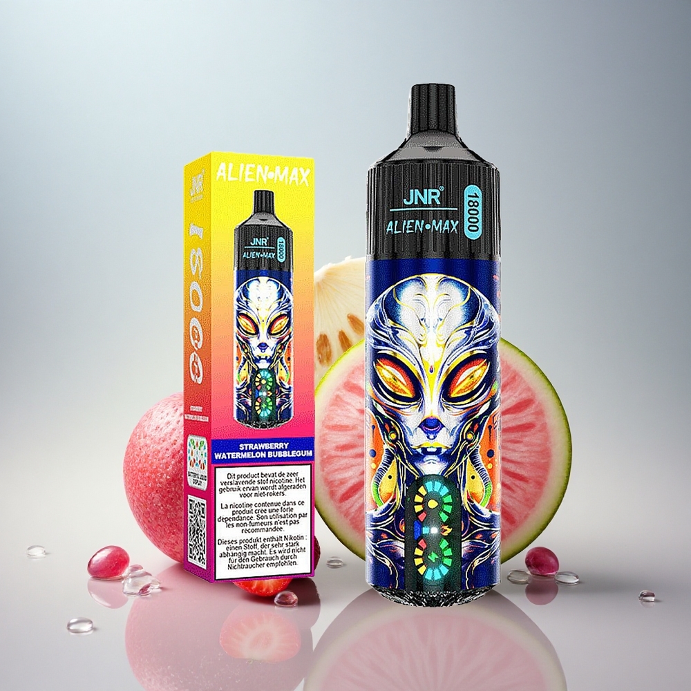 JNR Alien Max 18000 Jagoda Lubenica Mehurčki Z Dvojno Mrežo In Nikotinom 5%