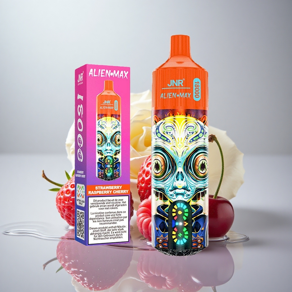 JNR Alien Max 18000 Jagoda Malina Češnja Dual Mesh 850mAh 28ml
