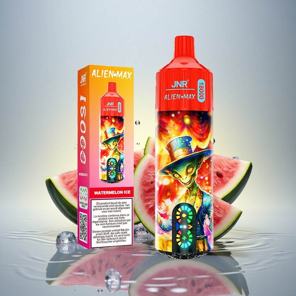 JNR Alien Max 18000 Lubenikovi Led z Dvojno Mrežno Tuljavo in 850mAh