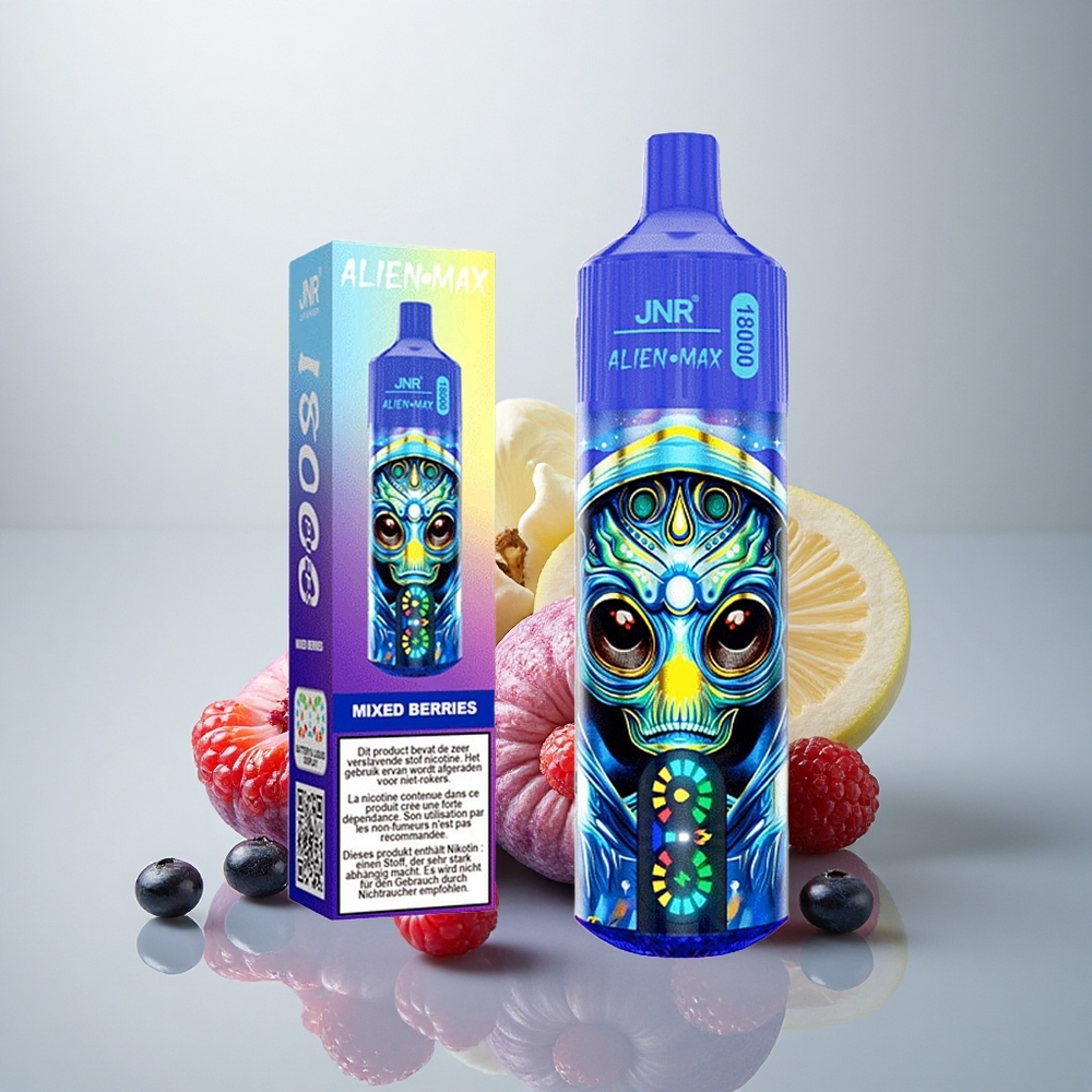 JNR Alien Max 18000 Mešane Jagode Dual Mesh Coil & 850mAh