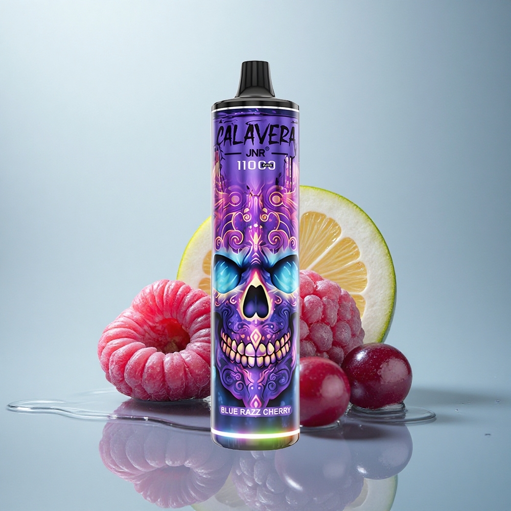JNR Calavera 11000 Modra Malča Češnja z 850 mAh in 21ml E-tekočine