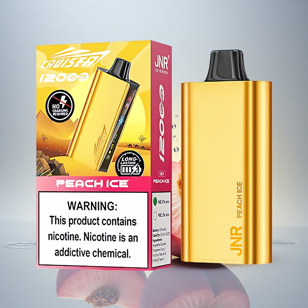 JNR Cruiser 12000 Breskvasti Led s 50mg nikotina in 3500 mAh baterijo