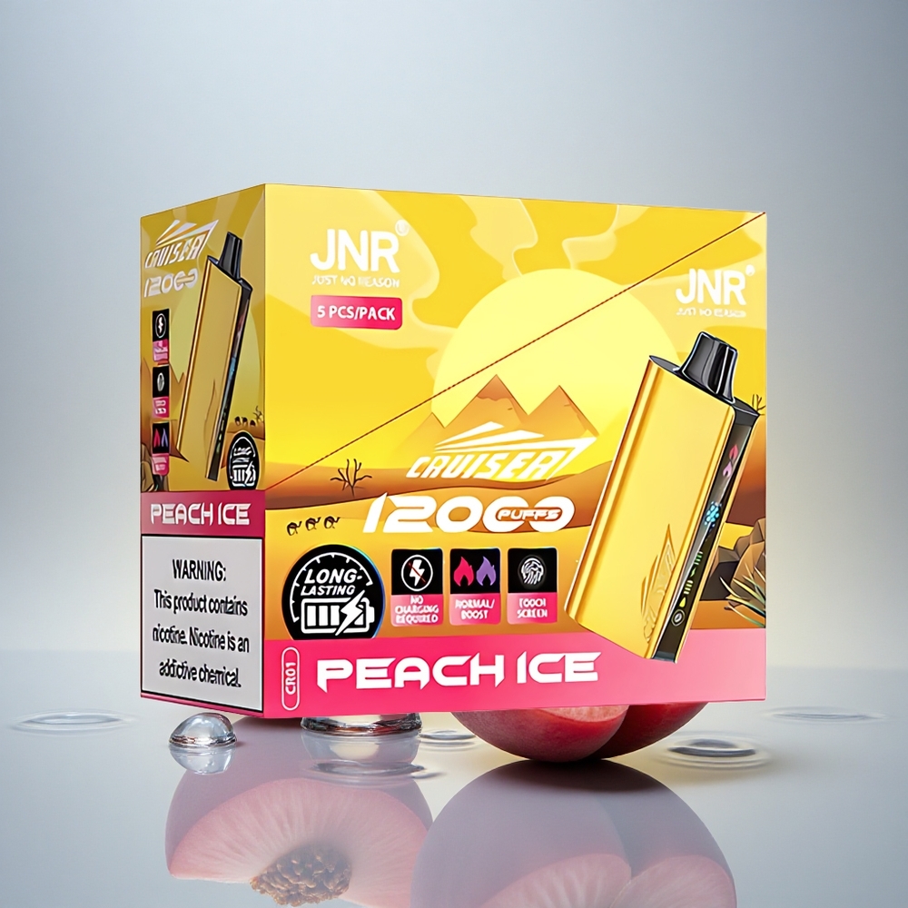 JNR Cruiser 12000 Breskvasti Led s 50mg nikotina in 3500 mAh baterijo