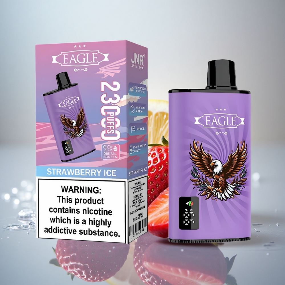 JNR EAGLE Smart 23000 Jagoda Led z nastavljivim zračnim tokom, 750mAh baterija, 2 % nikotina