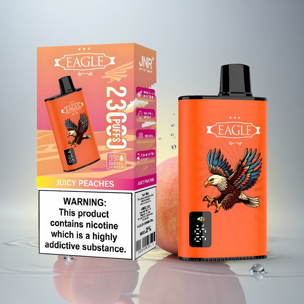 JNR EAGLE Smart 23000 Sočne Breskve z Nastavljivim Pretokom Zraka in 750mAh Baterijo