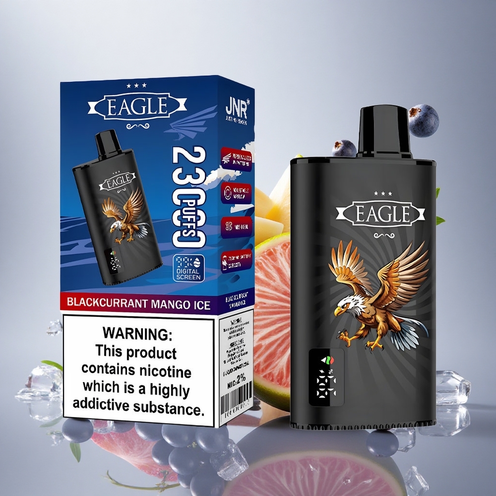 JNR EAGLE Smart 23000 Črni ribez gozdni sladoled z 2 % nikotina in nastavljivim zračnim tokom