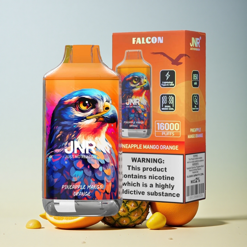 JNR Falcon 16000 Ananas Mangota Pomaranča Dual Mesh Coil 850 mAh