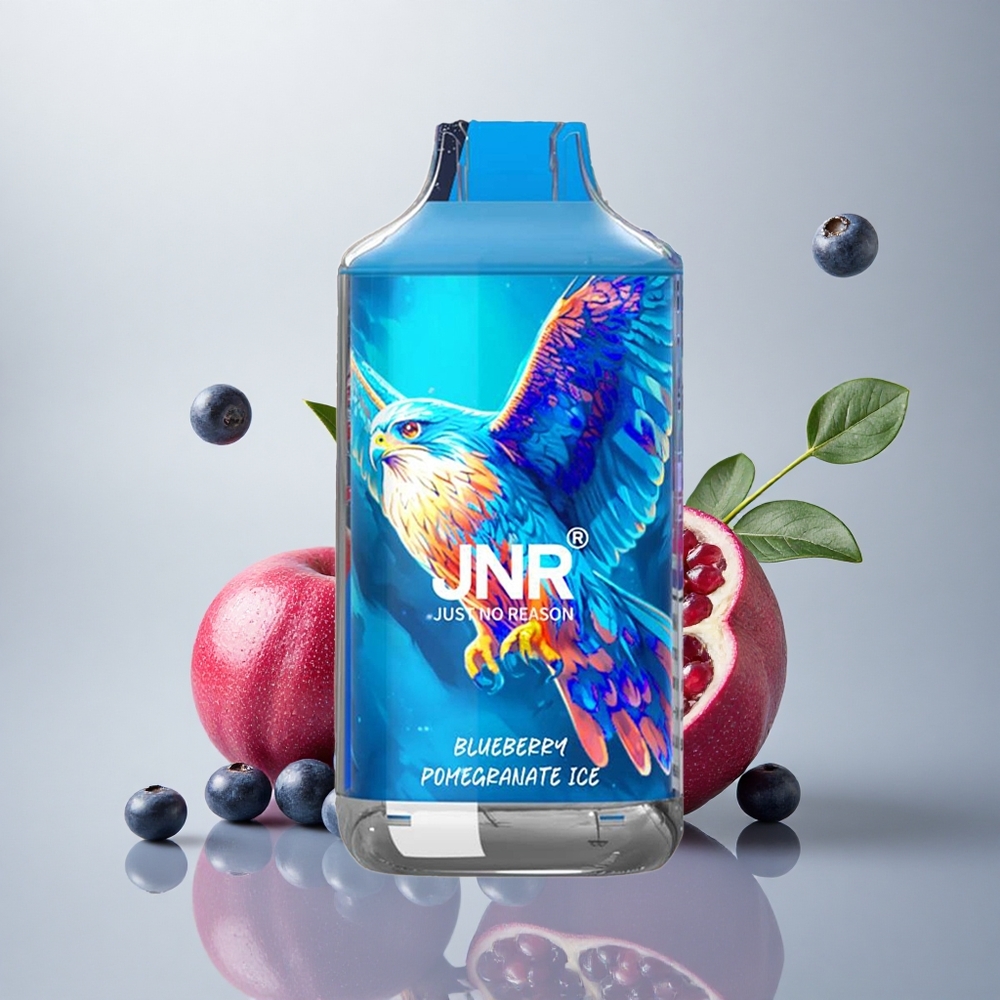 JNR Falcon 16000 Borova Granatova Led 850mAh 22ml Dvojna Mreža Nič Nikotina