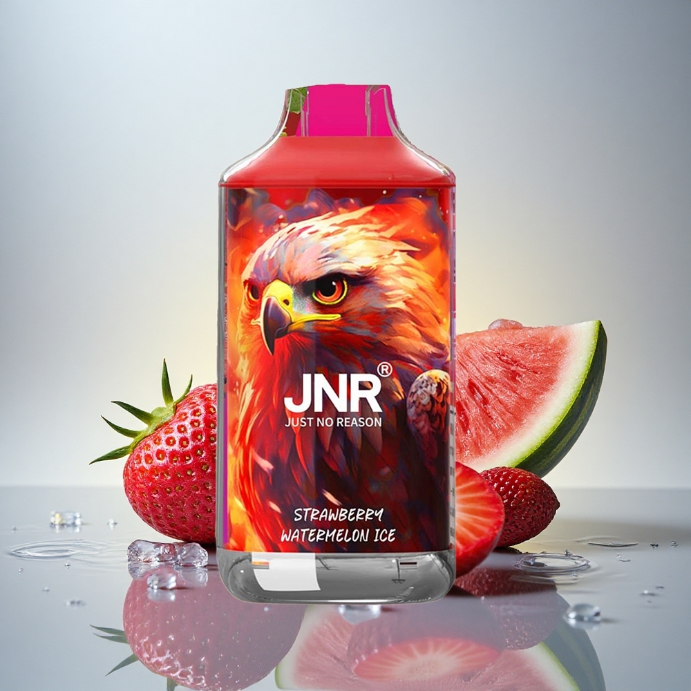 JNR Falcon 16000 Jagoda lubenica led 850 mAh 22ml dvojni mesh coil 0% nikotina