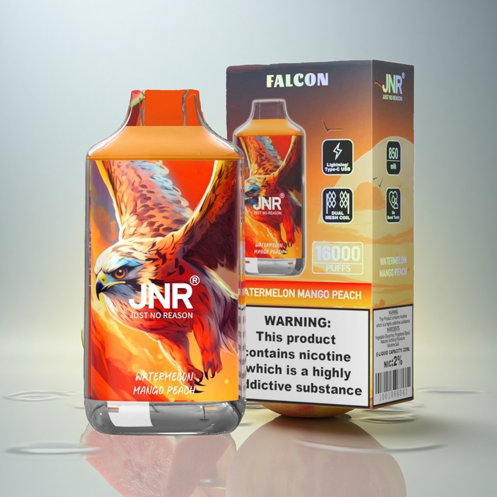 JNR Falcon 16000 Lubenika Mango Breskeva z 850 mAh in 22ml