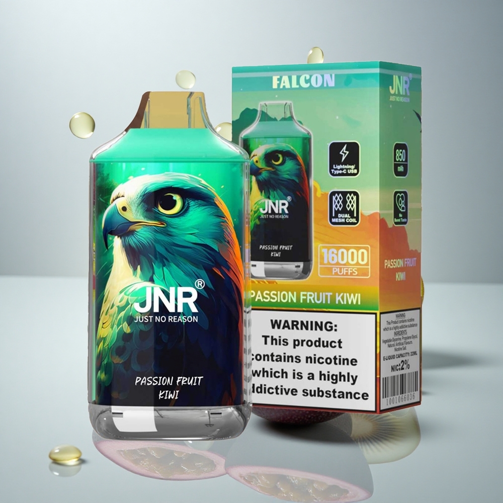JNR Falcon 16000 Marakuya Kivi z 22ml e-tekočino in 850 mAh