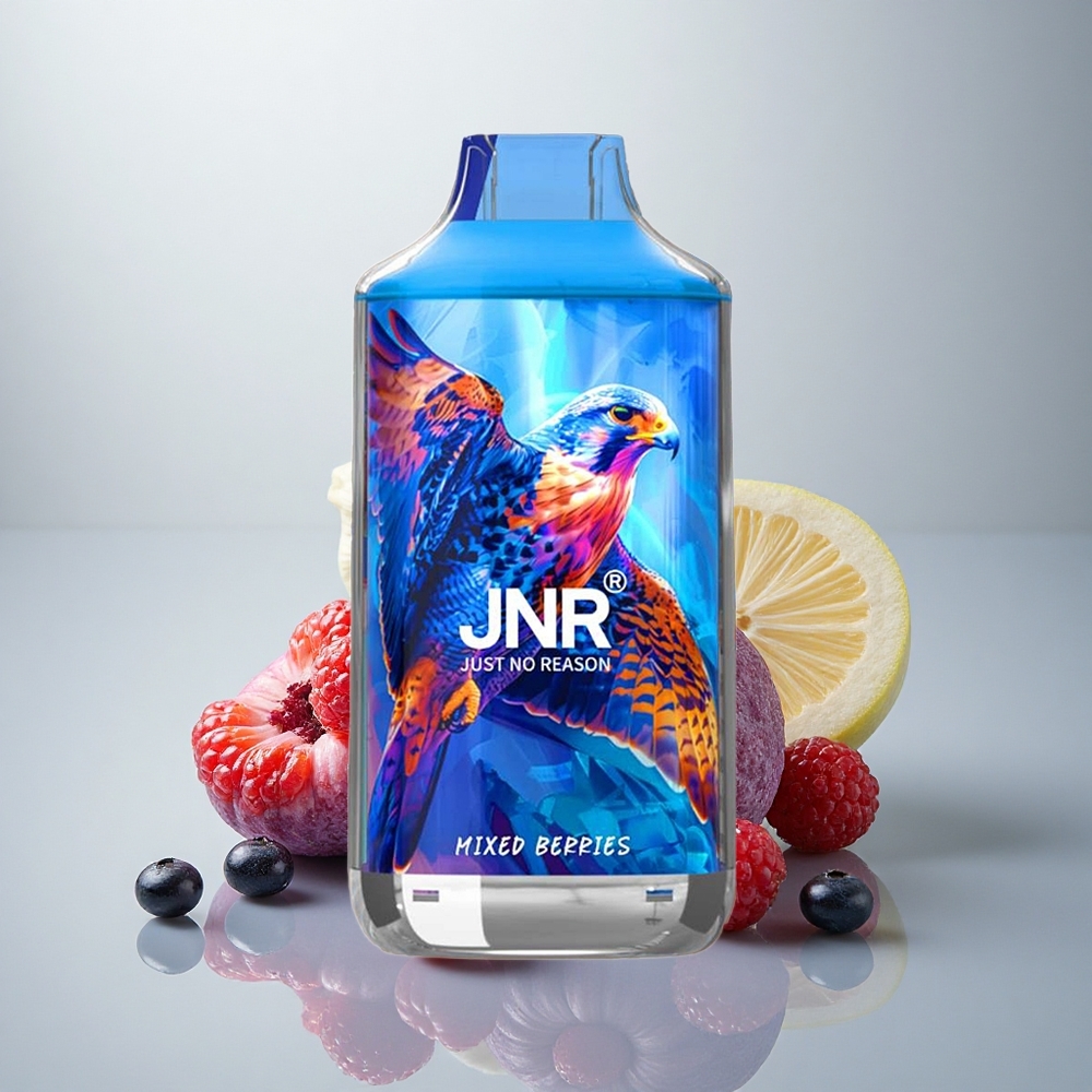 JNR Falcon 16000 Mešane Jagode Dual Mesh Coil & Smart LED Display