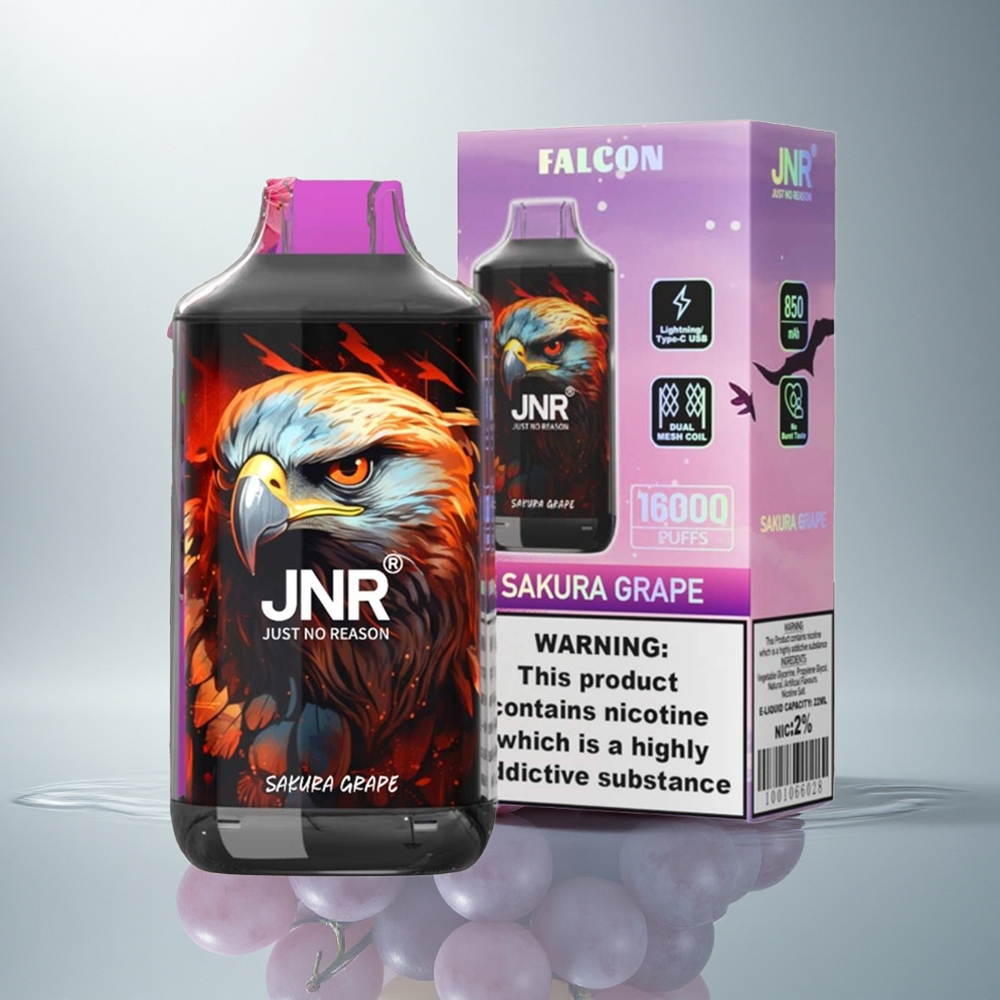 JNR Falcon 16000 Češnjevo Grozdje z 850 mAh in 22ml