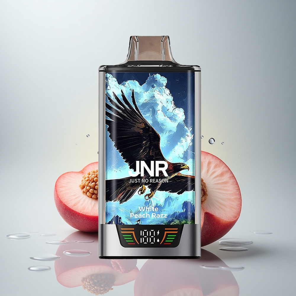 JNR Falcon Pro 28000 Bela Breskva Malina Dual Mesh Coil 950mAh