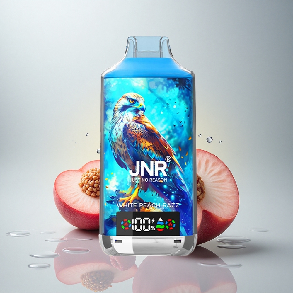 JNR Falcon X 18000 Bela Breskva Razz z 24ml E-tekočino in 750mAh