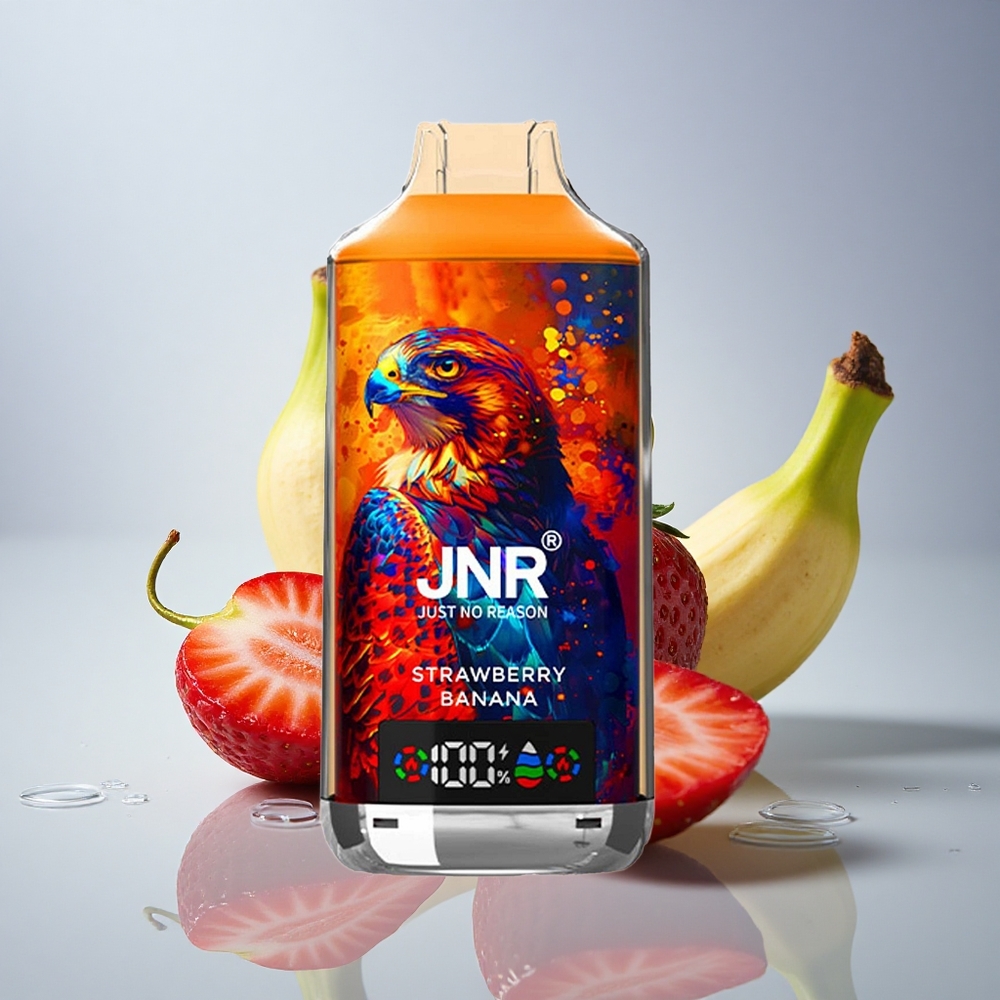 JNR Falcon X 18000 Jagoda Banana 24ml Dual Mesh Coil 5% nikotina