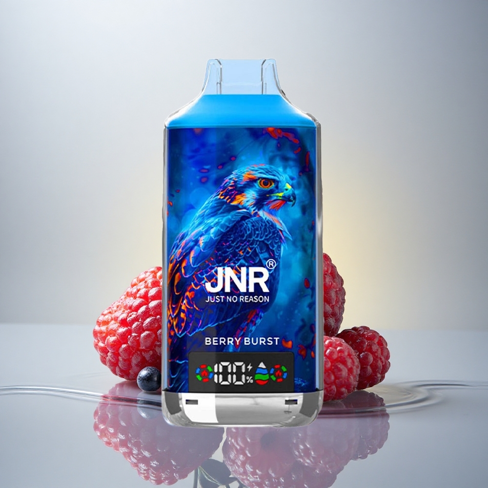 JNR Falcon X 18000 Jagodni Pršut 24ml Dual Mesh Coil 5% nikotina