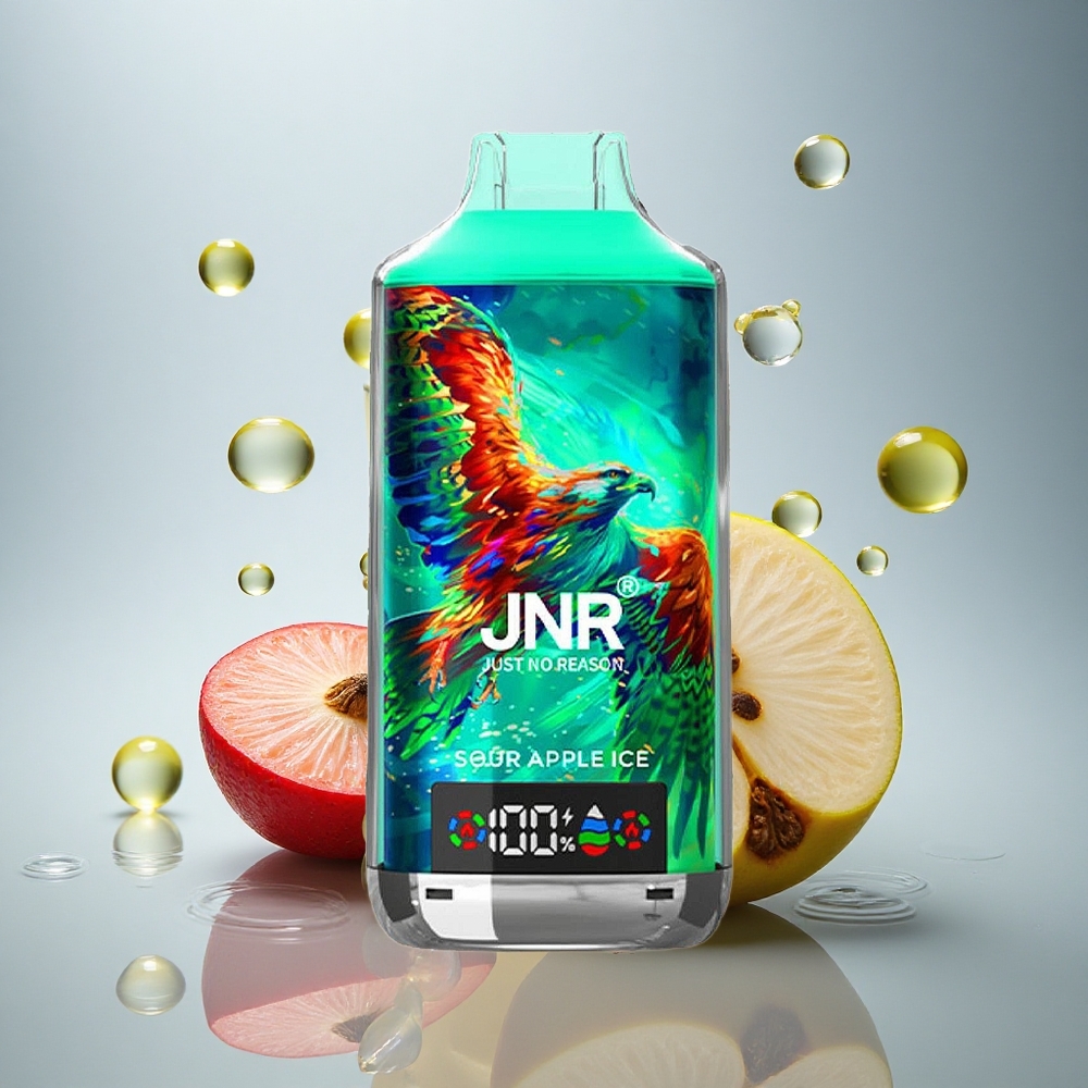 JNR Falcon X 18000 Kislo Jabolčni Led z 750mAh in 24ml