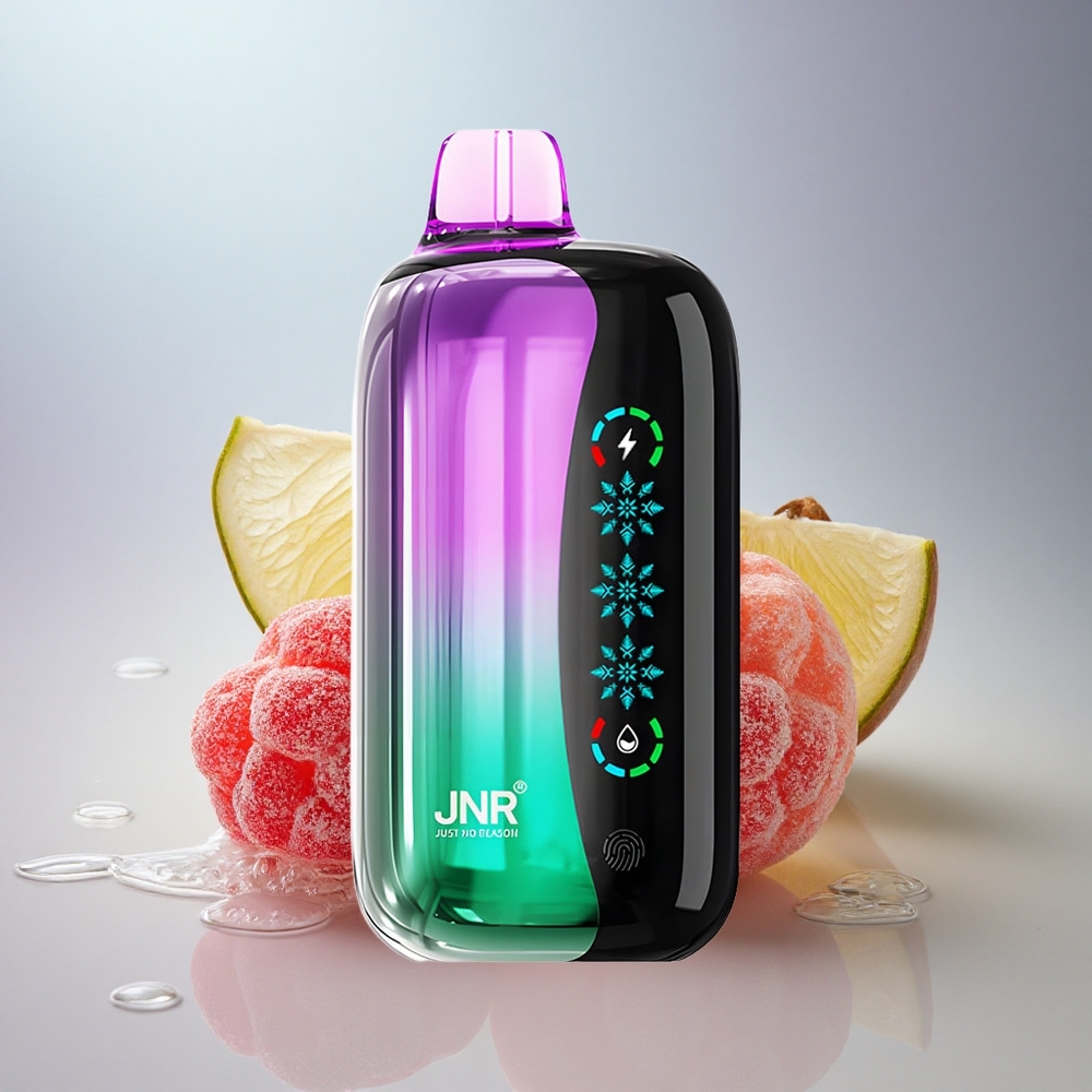 JNR Flex Ice 21000 Kislo Češnjeve Gumijaste Bonbone z Nastavljivim Ledom in 1000mAh