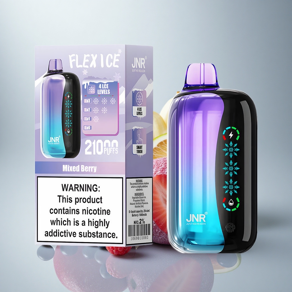JNR Flex Ice 21000 Mešane Jagode Dual Mesh 1000mAh Tip-C