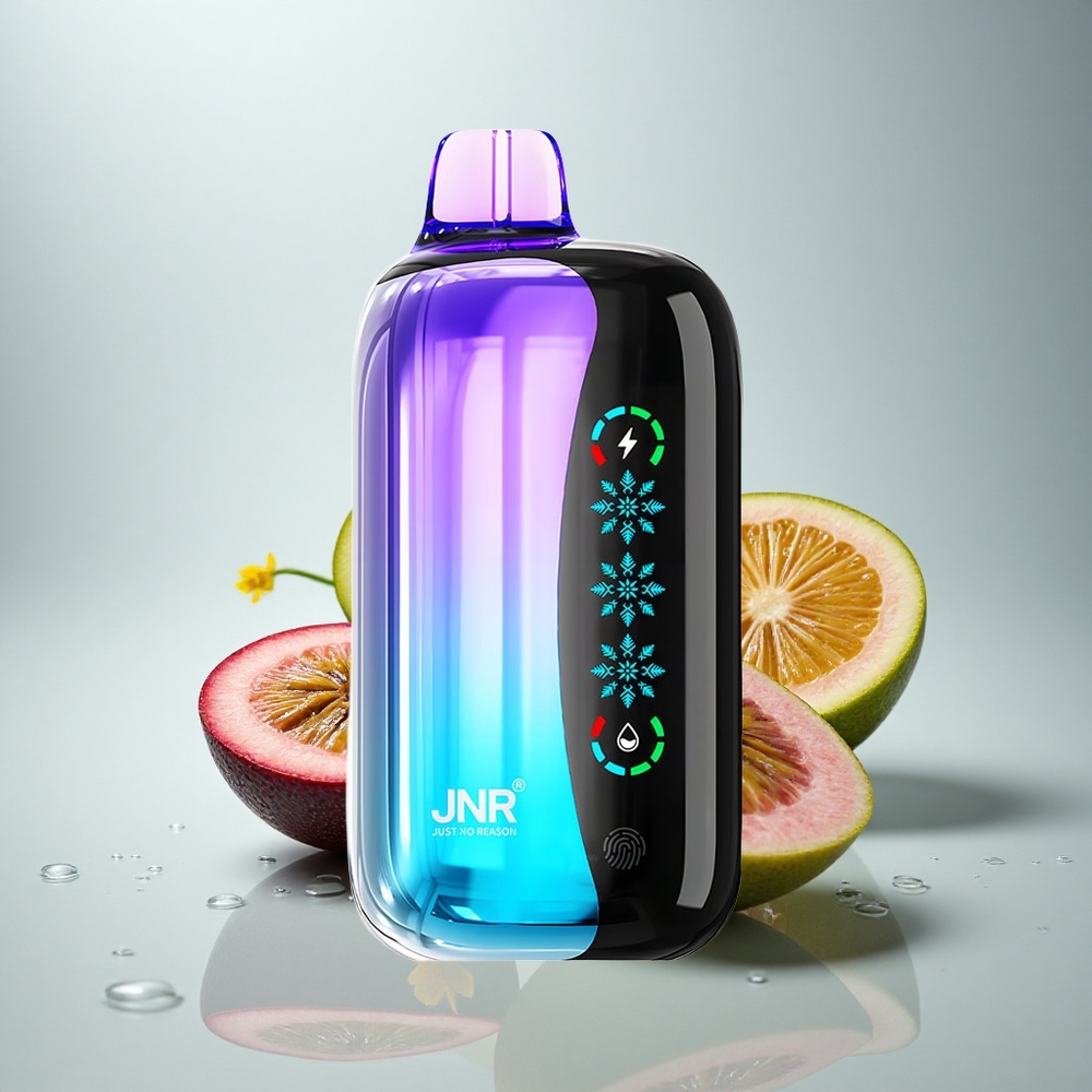 JNR Flex Ice 21000 Pasijonfrut Guava Kivi z nastavljivim ledom, 1000mAh, vsebnost nikotina 0%,2%,3%,5%