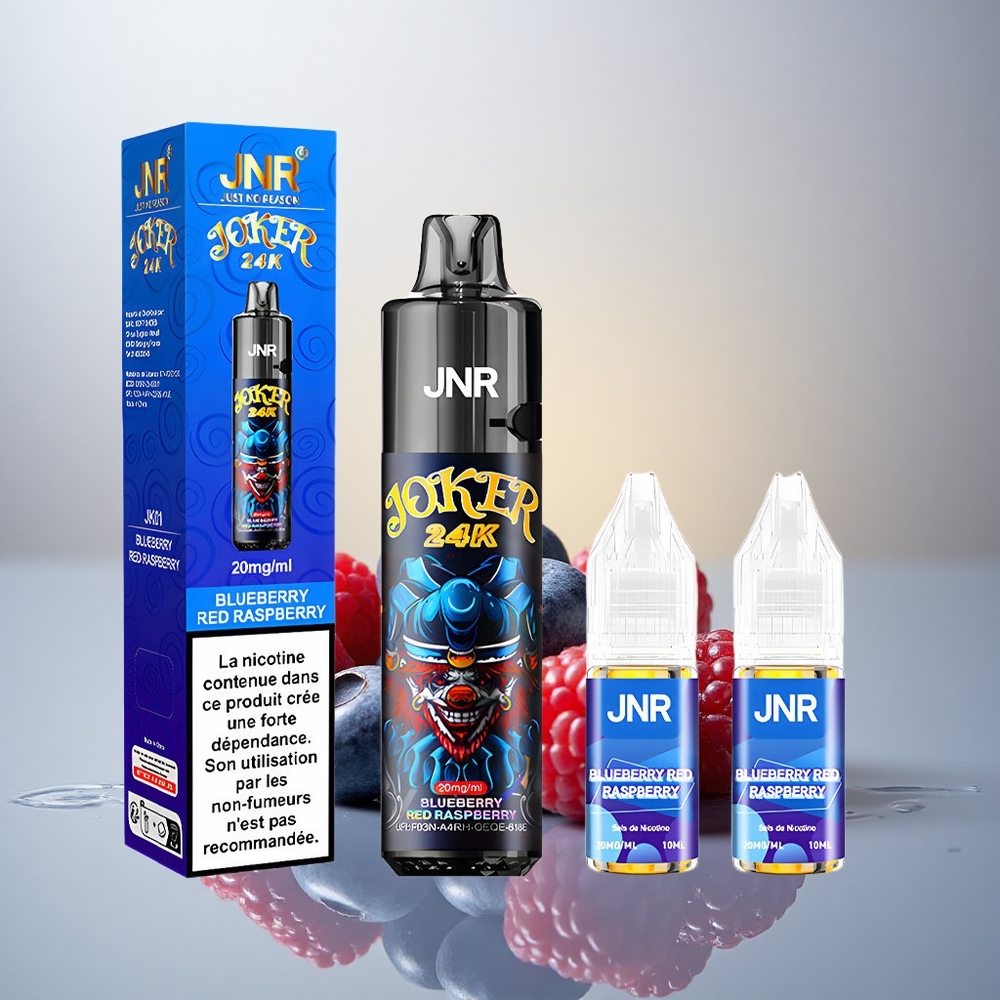 JNR Joker 24K Borova Malina z Vidnimi Nivoji E-tekočine in 800mAh Baterijo