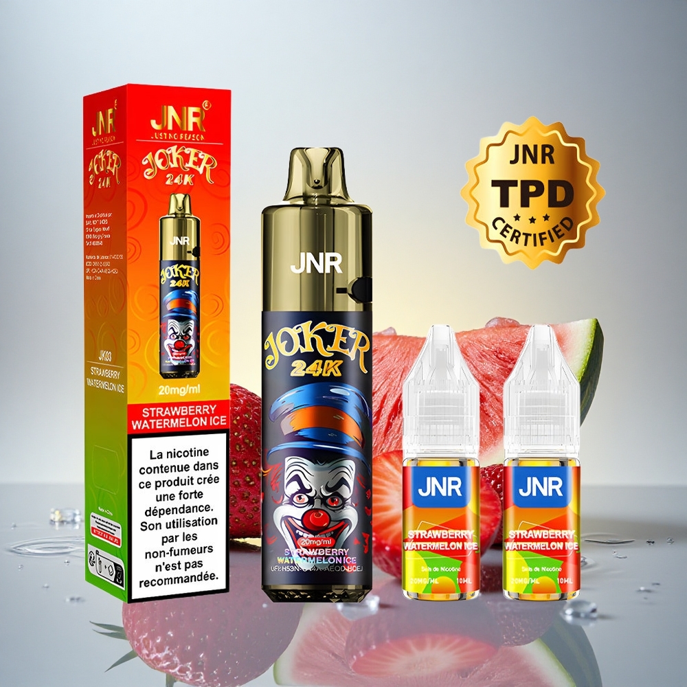 JNR Joker 24K Jagoda Lubenica Led z 2% nikotina in 800mAh baterijo