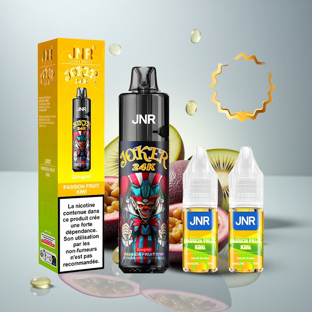 JNR Joker 24K Marakuča Kiwi z 2% nikotina in 800mAh baterijo