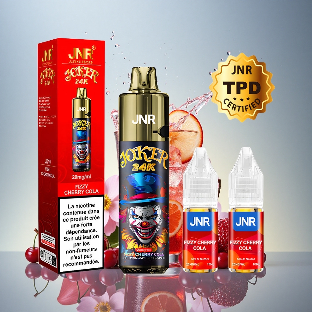JNR Joker 24K Šampanjsko Češnjevo Kola z 2% nikotina in 800mAh baterijo