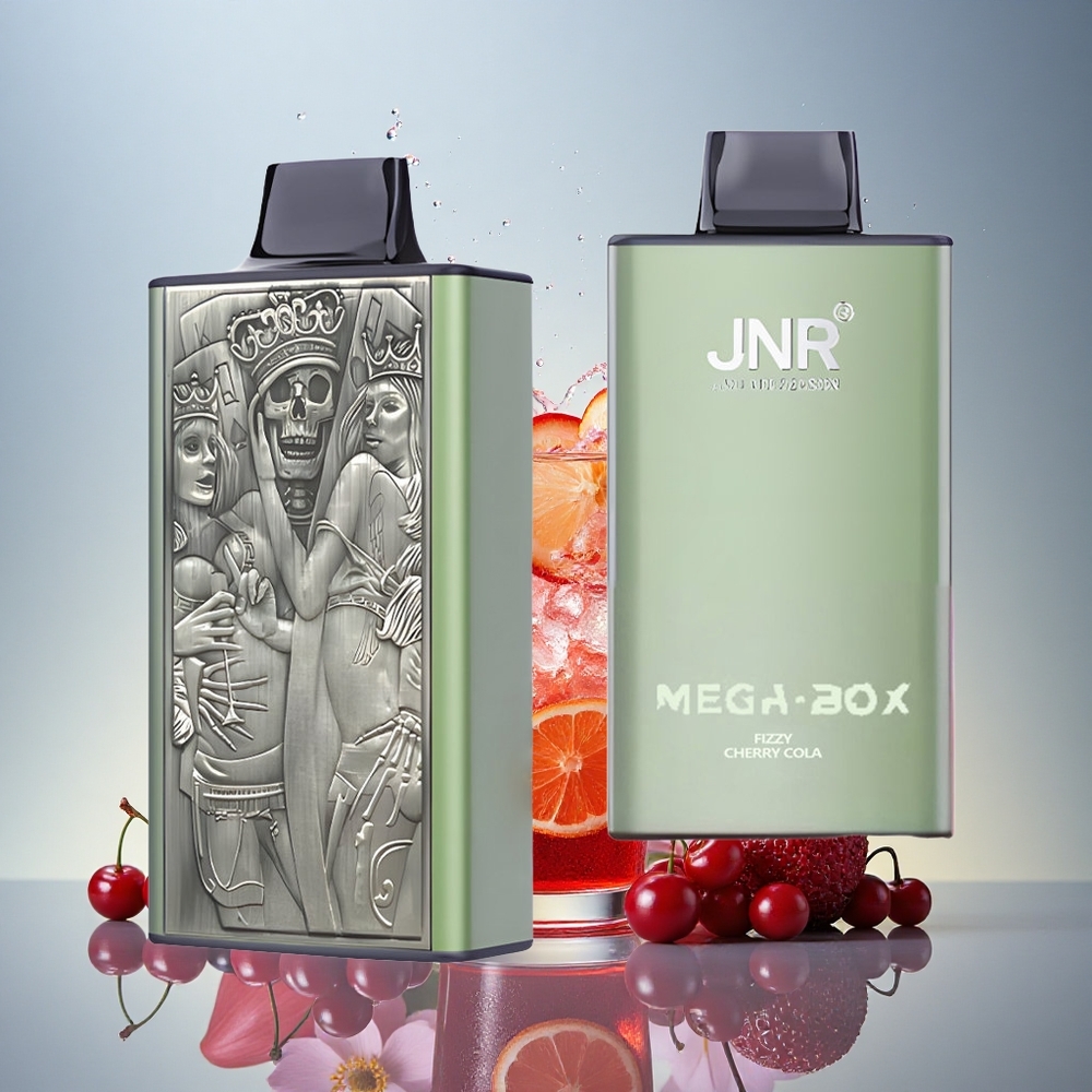 JNR Mega Box 25000 Gazirana Češnjeva Kola z 30ml E-tekočine in 2% Nikotina