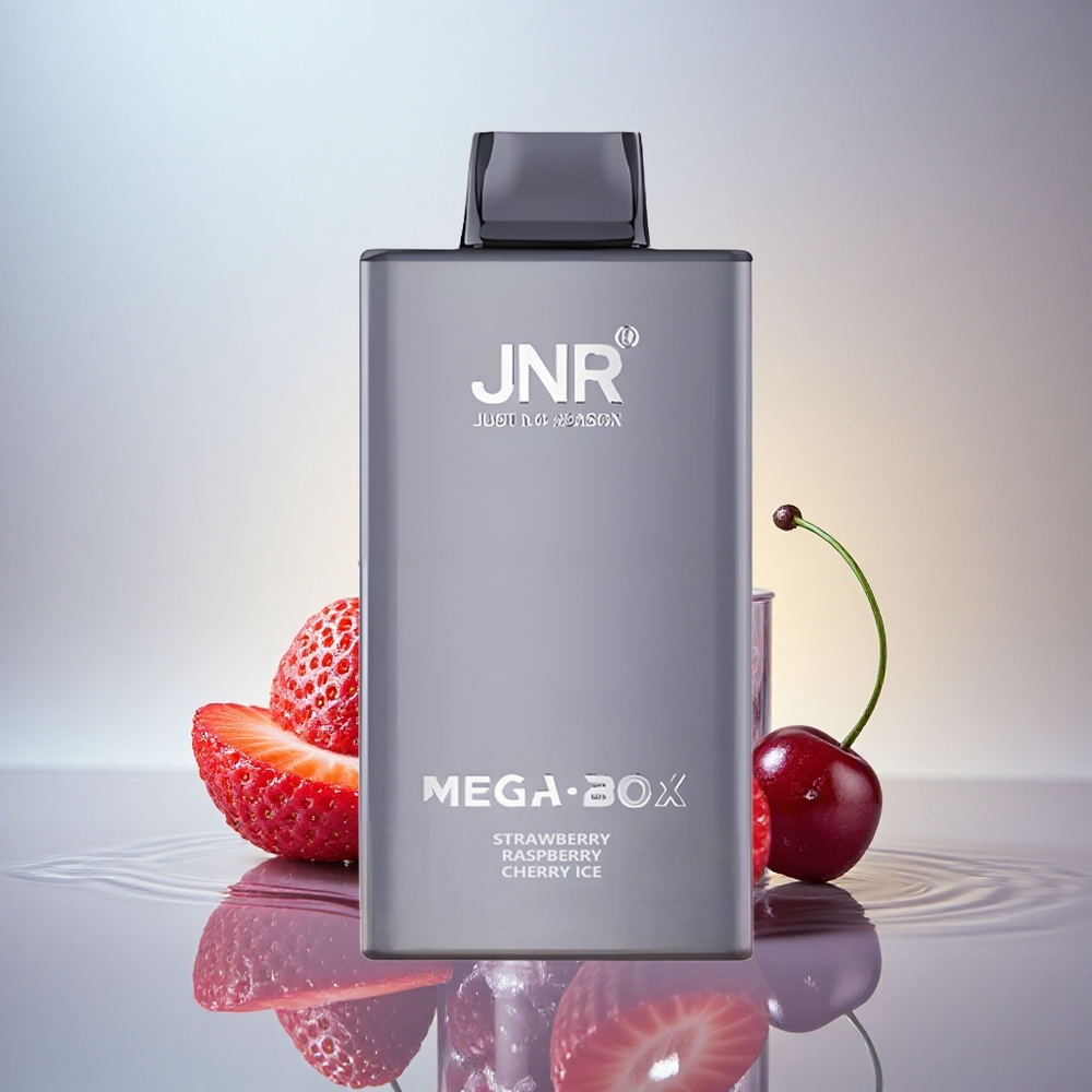 JNR Mega Box 25000 Jagoda Malina Češnja Led z 850mAh in 2% nikotina