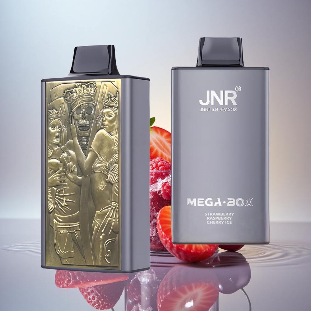JNR Mega Box 25000 Jagoda Malina Češnja Led z 850mAh in 2% nikotina