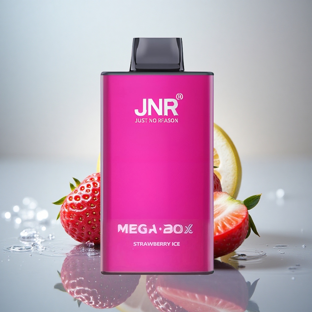 JNR Mega Box 25000 Jagodni Led z 30ml E-tekočine in 850mAh