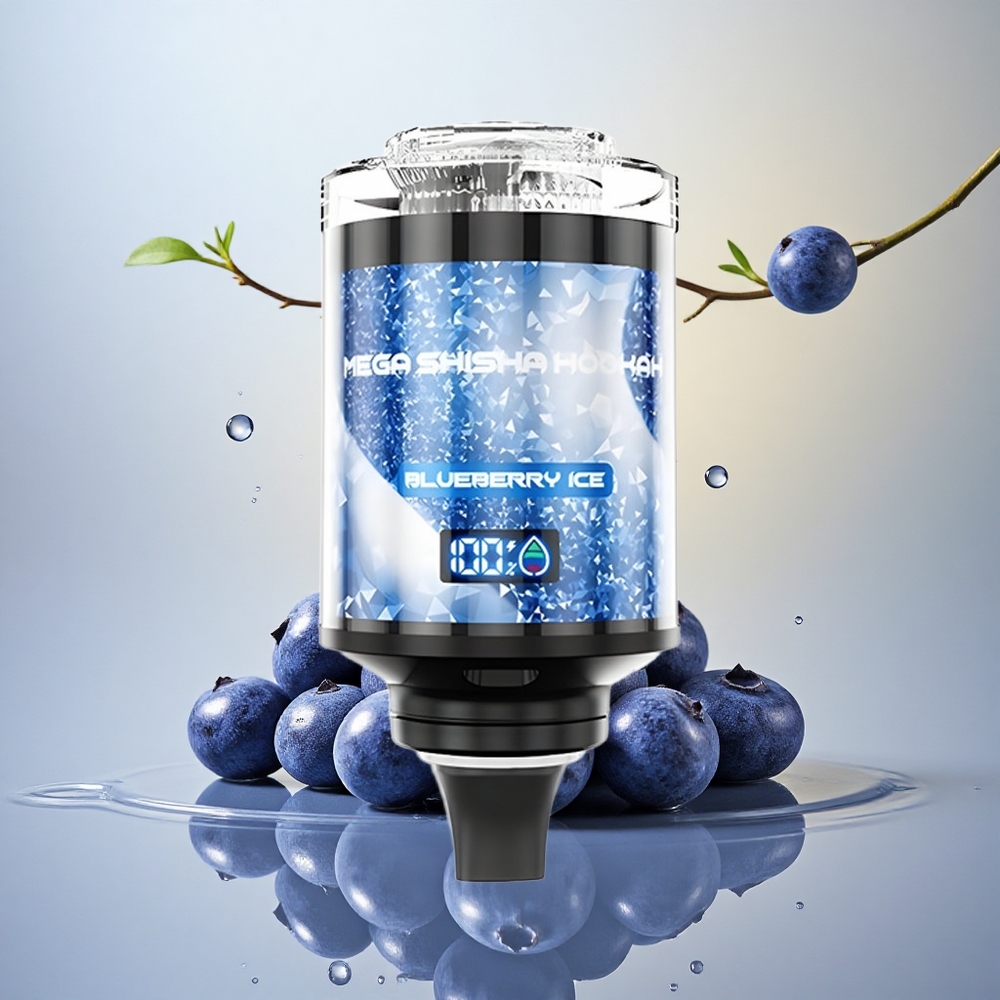 JNR Mega Shisha Hookah 100K Borovični Led z 2200mAh in 2% nikotina