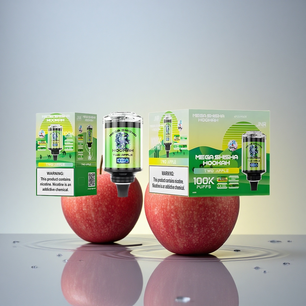 JNR Mega Shisha Hookah 100K Dve Jabolki 2200mAh 60ml Nikotin 2%