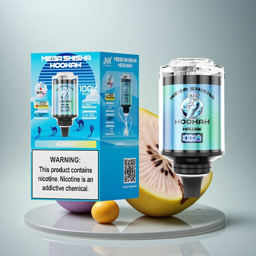 JNR Mega Shisha Hookah 100K Havaji 60ml 2200mAh 2% nikotin