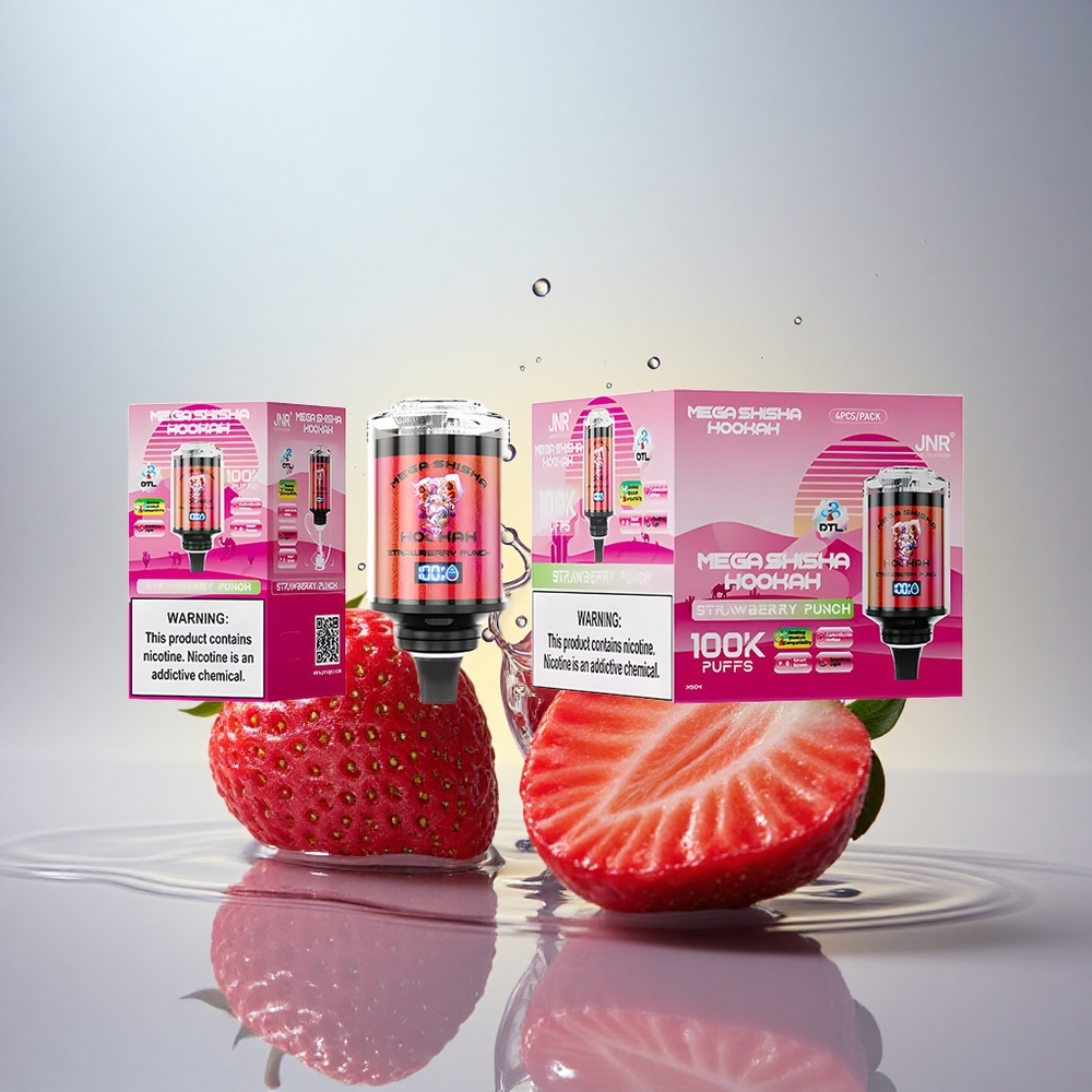 JNR Mega Shisha Hookah 100K Jagodni Punč 2200mAh 2% nikotina