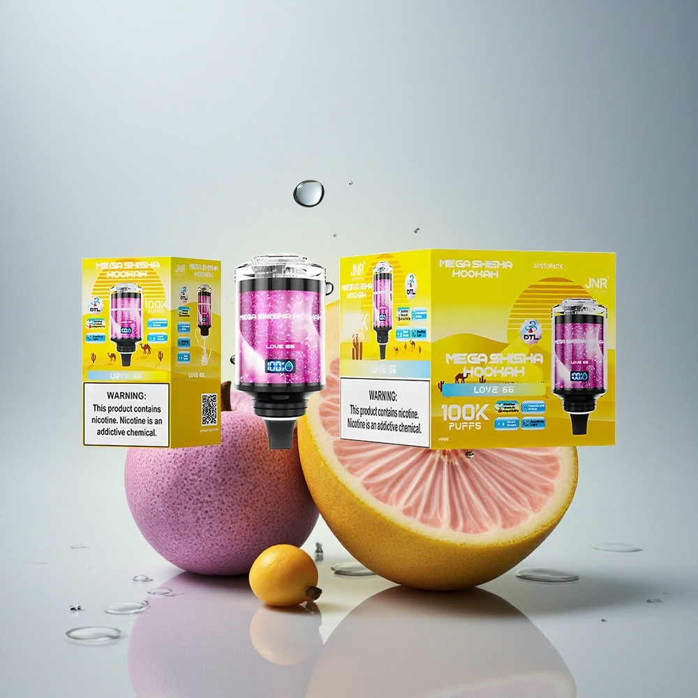JNR Mega Shisha Hookah 100K Ljubezen 66 60ml 2200mAh 2% nikotina