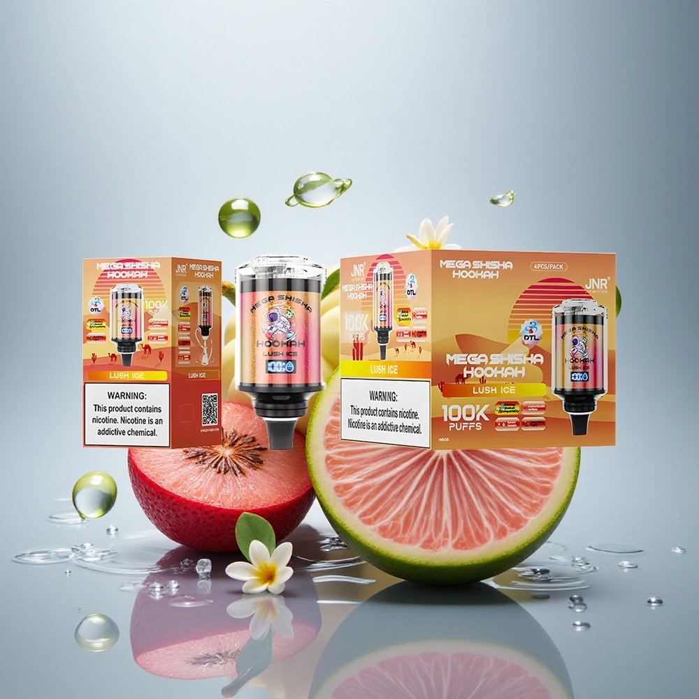 JNR Mega Shisha Hookah 100K Lush Led s 2200mAh in 2% nikotina