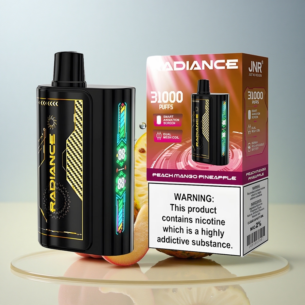 JNR Radiance 31000 Breskva Mango Ananas Dual Mesh Coil 950 mAh 2% nikotina