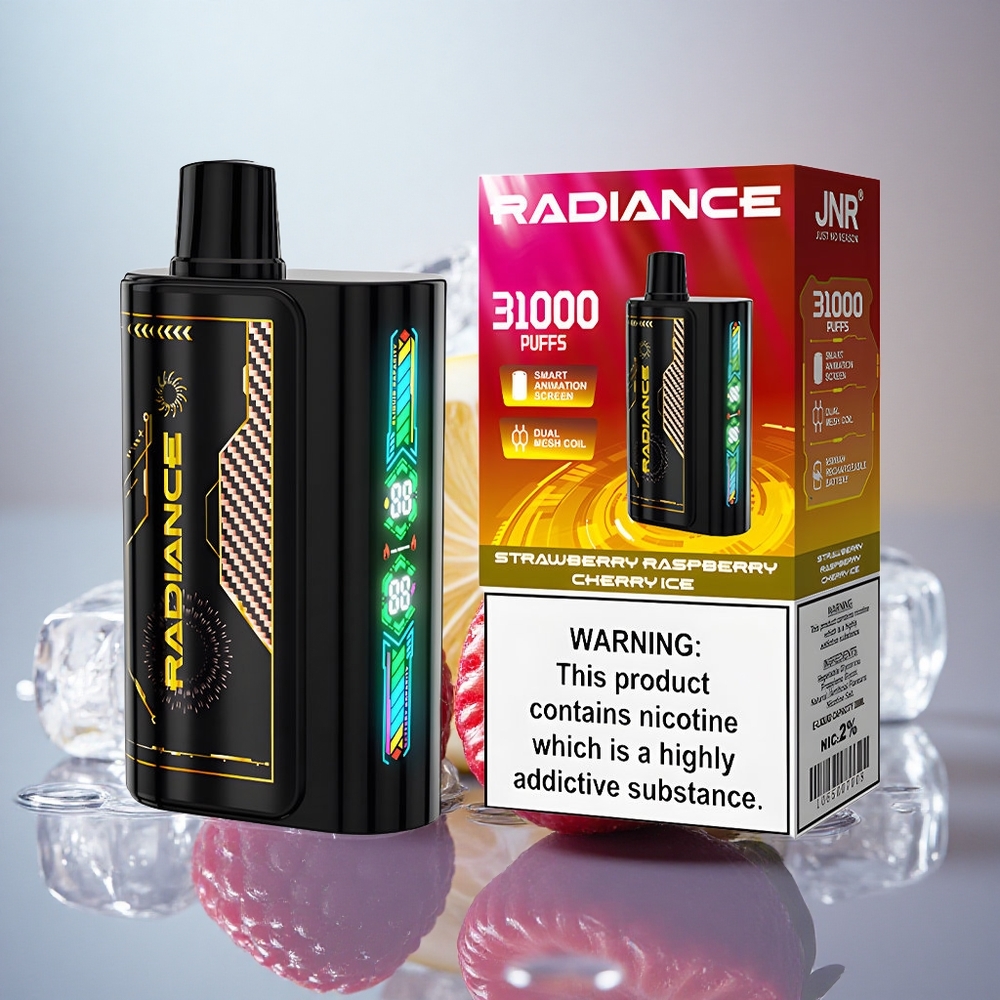 JNR Radiance 31000 Jagoda Malina Češnja Led z 28ml E-tekočine in 950 mAh Baterija
