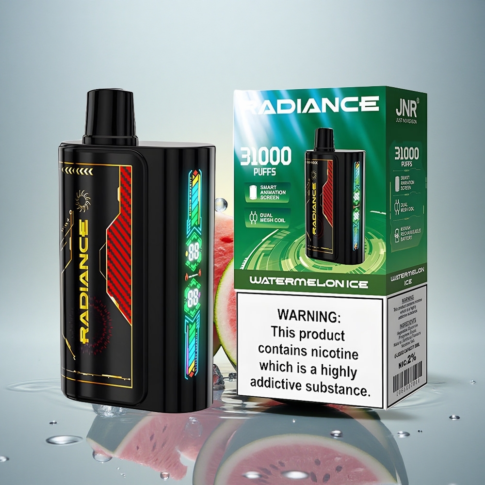 JNR Radiance 31000 Lubenični Led z 28ml E-tekočine in 950 mAh Baterijo