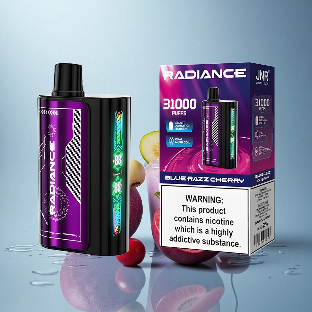 JNR Radiance 31000 Modra Malča Češnja z 950 mAh in 2% Nikotina
