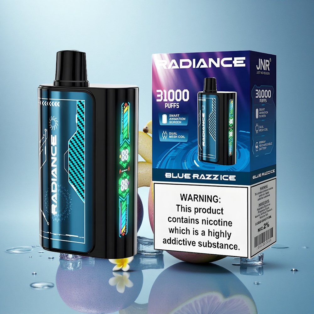 JNR Radiance 31000 Modra Malina Led 28ml 950mAh 2% nikotina