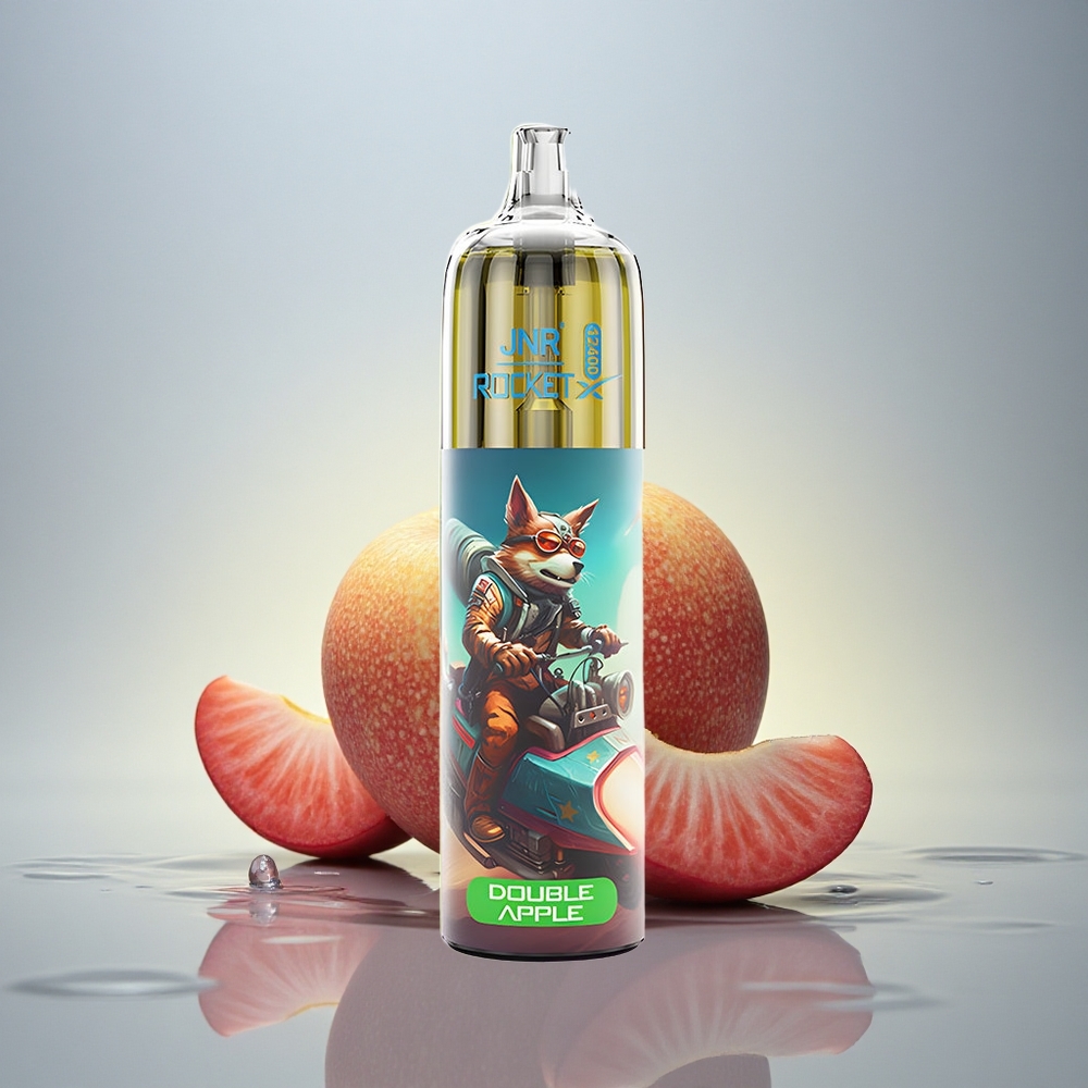 JNR Rocket-X 12400 Dvojno Jabolko z Nastavljivim Pretokom Zraka in 850mAh Baterijo