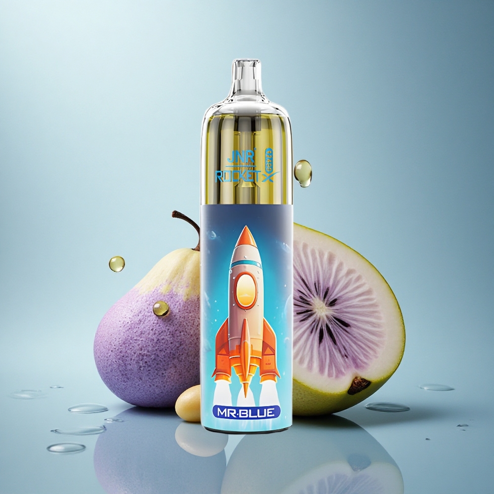 JNR Rocket-X 12400 Gospod Modri 850mAh 25ml Prehodni Vape z Nastavljivim Pretokom Zraka